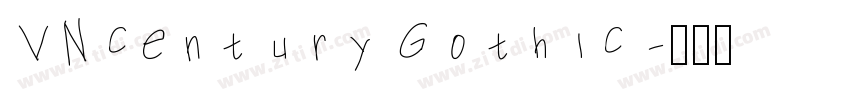 VNcentury Gothic字体转换